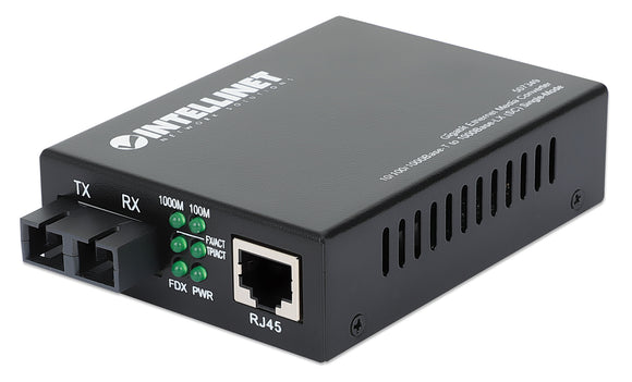 Convertisseur de support Gigabit Ethernet monomode Image 1