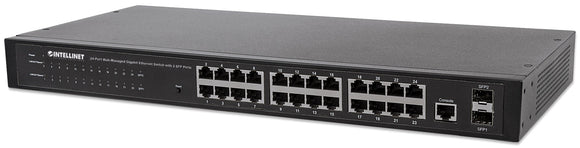 Commutateur Web Gigabit Ethernet 24 ports avec 2 ports SPF Image 1