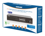 Commutateur Web PoE+ Gigabit Ethernet 8 ports avec 2 ports SFP Packaging Image 2