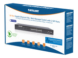 Commutateur Web PoE+ Gigabit Ethernet 16 ports avec 2 ports SFP Packaging Image 2