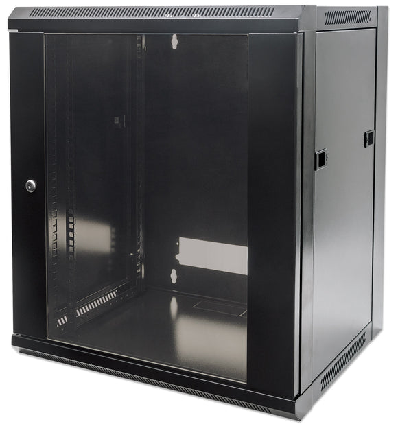19 in. Wallmount 12U 570*450 Steel Black Image 1