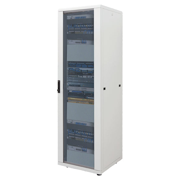 42U 800x800mm 19in. SILVER SERIES FLOOR-STANDING RACK & CABINET Assembled Image 1