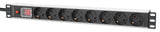 Bandeau 8 prises rackable 1 U 19" - Allemagne Image 1