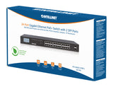 Commutateur Gigabit Ethernet 24 ports PoE+ avec 2 ports SFP et Affichage LCD Packaging Image 2