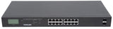 Commutateur Gigabit Ethernet 16 ports PoE+ avec 2 ports SFP et Affichage LCD Image 4