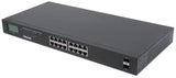 Commutateur Gigabit Ethernet 16 ports PoE+ avec 2 ports SFP et Affichage LCD Image 1