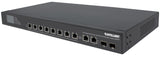 Commutateur Gigabit Ethernet 8 ports ultra PoE avec 4 ports uplink et écran LCD Image 1
