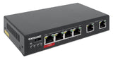 Commutateur Fast Ethernet 6 ports dont 4 ports PoE (1 x PoE haute puissance) Image 2