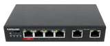 Commutateur Fast Ethernet 6 ports dont 4 ports PoE (1 x PoE haute puissance) Image 3