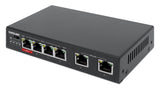 Commutateur Fast Ethernet 6 ports dont 4 ports PoE (1 x PoE haute puissance) Image 1